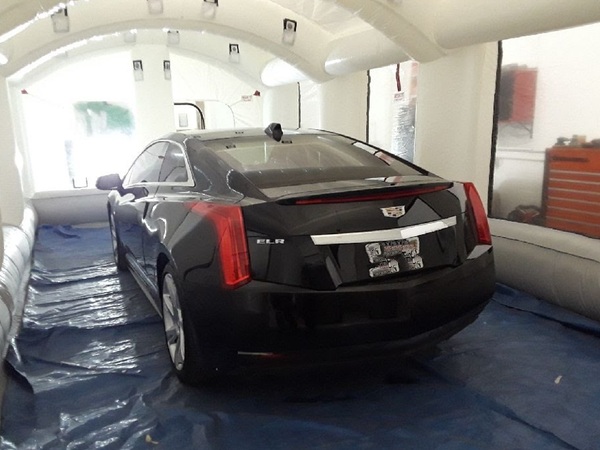 auto spray booth with cadillac