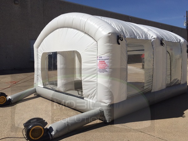Portable Spray Paint Booth inflated