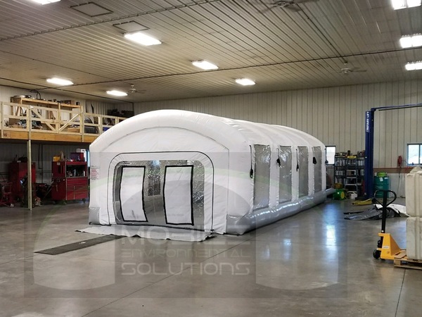 portable spray booth for cars inside garage